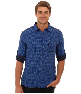 Mavi Jeans Pocket Detailed Shirt Mens Long Sleeve Button Up (Blue)