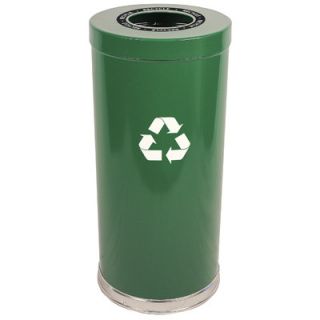 Witt 15 W Single Stream Recycling Unit with One Opening 15RTXX 1H Color Green