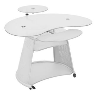 Studio Designs Neptune Computer Desk with Keyboard Shelf 50350 Color White