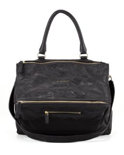 Pandora Pepe Large Leather Bag, Black   Givenchy