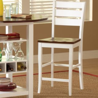 Bernards Ridgewood Bar Stool 5915 / 5917 / 5919 Finish White / Mahogany