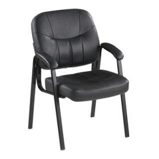 Lorell Leather Guest Chair with Arm LLR60122