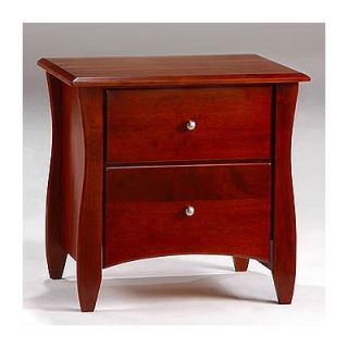 Night & Day Spices 2 Drawer Nightstand CD CLO 2A Finish Cherry