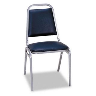 Alera Upholstered Stacking Chairs with Square Back ALESC68VY Seat Finish Blu