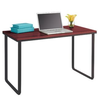 Safco Products Steel Workstation Desk 1943 Finish Cherry and Black