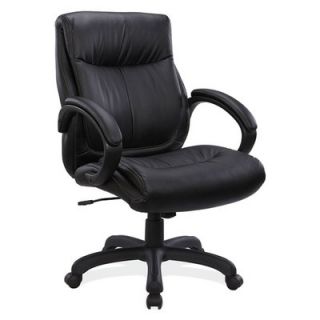 OfficeSource Mid Back Executive Chair with Arms 10321BLK