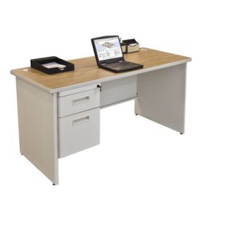 Marvel Office Furniture Pronto Single Pedestal Computer Desk PCR6024SPUTOK / 