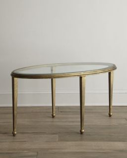 Montague Oval Glass Coffee Table