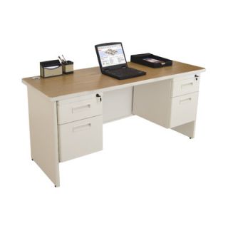 Marvel Office Furniture Pronto Double Pedestal Computer Desk PCR6024DPUTOK / 