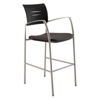 Compel Office Furniture Octiv Stool with Quattro Fabric Seat CSF2850BKS Seat 