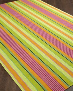 Summer Stripe Flatweave Runner, 25 x 12   Dash & Albert Rug Company