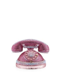 Ringaling Rotary Phone Minaudiere, Pink   Judith Leiber Couture