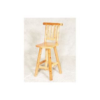 Moon Valley Rustic Bar Stool L504 Finish Unfinished