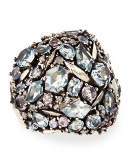 Cool Heather Marquise Multi Stone Cluster Dome Ring with Diamonds   Alexis