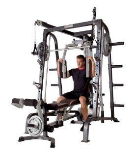 Marcy Diamond Elite Smith System with Linear Bearings  Smith Machines  Sports & Outdoors