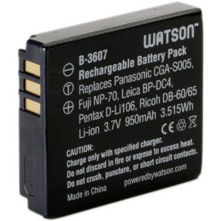 Watson CGA S005 Lithium Ion Battery Pack (3.7V, 950mAh)  Digital Camera Batteries  Camera & Photo