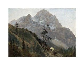 Albert Bierstadt   Western Trail, The Rockies Giclee   Prints