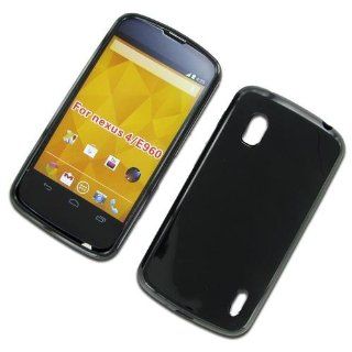 LG E960 (Nexus 4) Crystal Skin Case Black Cell Phones & Accessories