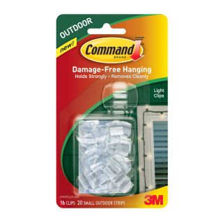 Command 16 Pack Plastic Adhesive Hooks