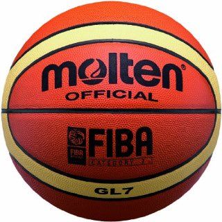 Molten BGL7 Leather Basketball, Official Basketball of FIBA  Sports & Outdoors