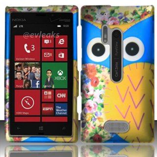 3 in 1 Bundle For Nokia Lumia 928   Hard Case Snap on Cover (Blue Owl Head)+ICE CLEAR(TM) Screen Protector Shield(Ultra Clear)+Touch Screen Stylus Cell Phones & Accessories