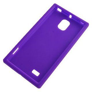 Silicone Skin Cover for LG Spectrum 2 VS930, Purple Cell Phones & Accessories