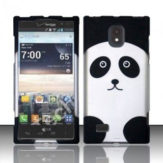 For LG Spectrum 2 VS930 (Verizon) Rubberized Design Cover   Panda Bear Cell Phones & Accessories