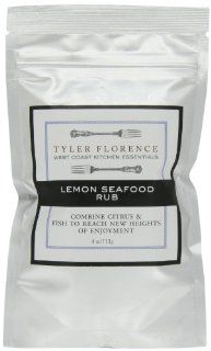Tyler Florence West Coast Kitchen Essentials Meyer Lemon Seafood Rub, 4 Ounce Pouches (Pack of 6)  Seafood Seasonings  Grocery & Gourmet Food