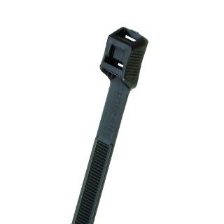 Panduit IT965 C0 In Line Cable Tie, Weather Resistant Nylon 6.6, UV Black, 124 Min Tensile Strength, 2.56" Max Bundle Diameter, 0.065" Thickness, 0.350" Width, 10.1" Length (Pack of 100)