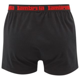 Lambretta Mens 2 Pack Boxers   Black/Grey      Mens Underwear