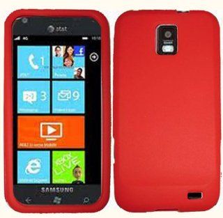 VMG Samsung Focus "S" i937 Soft Gel Silicone Skin Case Cover   Red Premium 1  Cell Phones & Accessories
