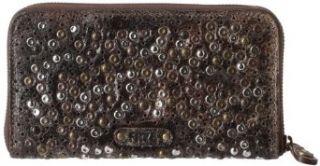 Frye Deborah Glazed Vintage DB970 Wallet,Chocolate,One Size Clothing