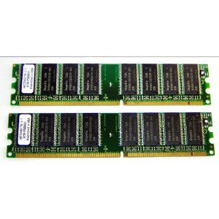 PNY OPTIMA 2GB (2x1GB) Dual Channel Kit DDR 400 MHz PC3200 Desktop DIMM Memory Modules MD2048KD1 400 Electronics