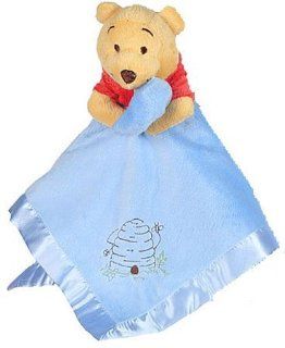 Winnie the Pooh Baby Security Blanket in Blue for Boys  Nursery Blankets  Baby