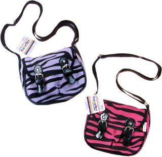 Expressions Girl / Zebra Print Messenger Bag, One Assorted Pink or Purple Toys & Games