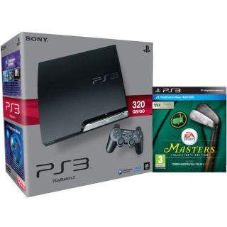Playstation 3 PS3 Slim 320GB Console Bundle (Includes Tiger Woods PGA Tour 13 Masters Collectors Edition)      Games Consoles