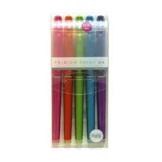 (Japan Import) Pilot Frixion Point 0.4mm (Retractable Gel Ink Pen) (Set of 5) LF 22P4 Multicolor Set (5 Colors Set)  Gel Ink Rollerball Pens 