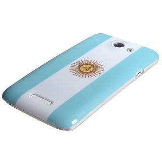 MYBAT HTCONEXHPCBKIM946NP Premium Lightweight Case for HTC One X   1 Pack   Retail Packaging   Argentina National Flag Cell Phones & Accessories