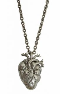 Black Heart Anatomical Zombie Horror Bloody Halloween Necklace Clothing
