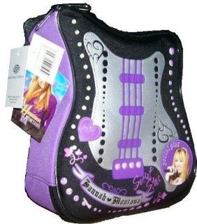 Disney Hannah Montana Guitar Shaped Insulated Lunch Bag   Black and Silver with Pink Trim Toys & Games