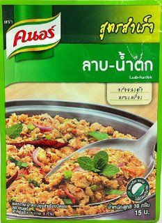 Knorr Thai Laab Namtok Mix Curry Powder 1.06 Oz. (Pack of 3)  Soups Stews And Stocks  Grocery & Gourmet Food