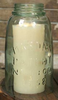 Shop Mason Jar Glass Hurricane/Cloche for Pillar Candle at the  Home Dcor Store