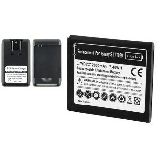 CommonByte NEW 2000mAh Battery+Dock Charger Pod For Samsung Galaxy S II Hercules SGH T989 Cell Phones & Accessories