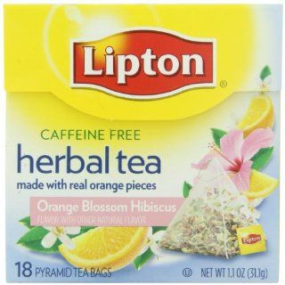 Lipton Herbal Pyramid Tea Bags, Orange Blossom Hibiscus, 18 Count  Grocery & Gourmet Food