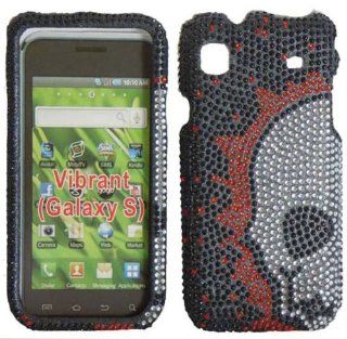 Skull Face Full Diamond Bling Case Cover for Samsung Vibrant T959 T959V Galaxy S 4G Cell Phones & Accessories