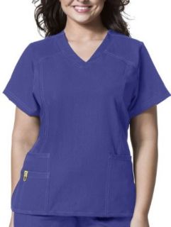 WonderWink PLUS Size Scrubs Mock Wrap Top 6205 Medical Scrubs Shirts Clothing
