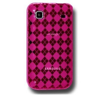 Amzer Luxe Argyle Skin Case for Samsung Vibrant T959/Samsung Galaxy S 4G SGH T959V   Hot Pink Cell Phones & Accessories