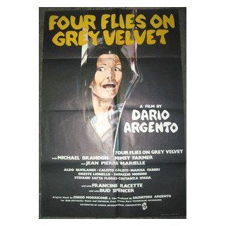4 FLIES ON GREY VELVET / ORIG. BRITISH ONE SHEET MOVIE POSTER ( DARIO ARGENTO ) DARIO ARGENTO Entertainment Collectibles