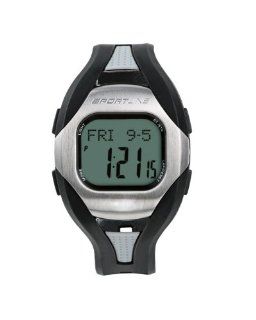 Sportline Men's Solo 960 Any Touch Step & Distance Pedometer Heart Rate Monitor Watch Sports & Outdoors