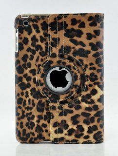 LiViTech Leopard Mini Design Series 360 Degree Rotating PU Leather Case Cover for Apple iPad Mini (Orange) Computers & Accessories